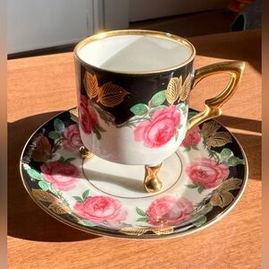 Mitterteich Bavaria porcelain demitasse Teacup and Saucer Set